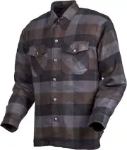 Scorpion Covert Moto Flannel Shirt 4X Black/Brown/Grey