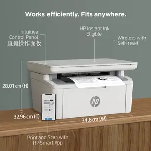 HP LaserJet M141w 黑白雷射多功能印表機 (7MD74A)【耗材 W1500A】