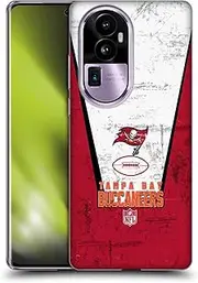 Head Case Designs Officially Licensed NFL Banner Tampa Bay Buccaneers Logo Art Soft Gel Case Compatible with Oppo Reno10 Pro+