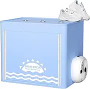 [ZbOLi] 370W Electric Shoe Dryer, Shoe Rack Collapsible Shoe Storage Organizer with 12H Timer Modes, Folding Double Layer Drying Shoe Rack, Can Dry in Just Two Hours, for Shoes, Gloves, Socks Blue