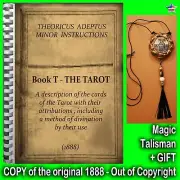 Antique Book Minor Arcana Tarot Card Deck Occult Esoteric Rare Manuscript Oracle