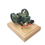 Green M17 1.6cc Mini Micro Hit and Miss Engine Evaporated Water-cooled Four-stroke Horizontal Gasoline Engine Internal C