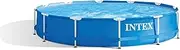 Intex Metal Frame Pool - Above Ground Pool - Diameter 366 x 76 cm - with Filter System - 12 V