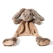 Jiggle & Giggle Polyester 31cm Bunny Comforter Soft Plush Sensory Toy Mocha 0m+