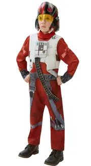 Poe Dameron Boys Star Wars Fancy Dress Costume