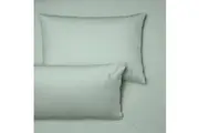 Bianca Heston 300TC Percale Cotton Fitted Sheet Pillowcase Combo Sage