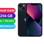 Apple iPhone 13 5G (256GB, Midnight) Australian Stock - Grade (Excellent)