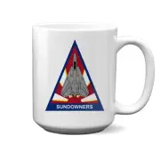VF-111 Sundowners F-14 Tomcat Triangle Patch 15 oz Mug
