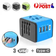 Power Travel Adapter International Universal Convertor Plug Power US/UK/AU/EU AU