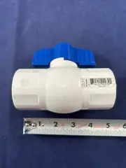 Homewerks VBVP40E6B VBV-P40-E6B Ball Valve PVC Schedule 40 x Solvent 1-1/4-In...
