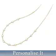 Engraved Pearl Necklace Personalised For Granddaughter
