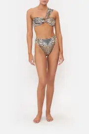 ONE SHOULDER BANDEAU WITH TRIM FOR THE LOVE OF LEO