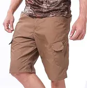 [Tesceses] Mens Camo Military Combat Tactical Multi Pockets Quick Dry Outdoor Shorts