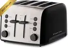 Russell Hobbs Brooklyn 4 Slice Toaster Black Wide Slot High-Lift