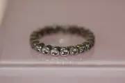 PANDORA Alluring Brilliant Ring RETIRED 190942cz 4.5/48 Anti Tarnish POUCH