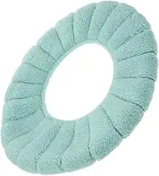 HAMPPLIES Washable Polyester Toilet Cushion Cover Thicker Toilet Seat Mat for Home Travel Soft Portable Bathroom Supplies Comfortable for All Seasons