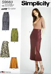Simplicity 9683 Misses Skirts Sizes 18-26 Sewing Pattern *New*