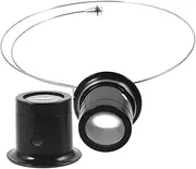 Housoutil Eye Loupe Magnifier with Metal Wire Headband, 4PCS Watchmaker Eye Loupe Magnifier Head Mounted, Portable Magnifying Glass for Precision Repairs and Detailed Work