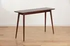 Canute Timber Hallway Table, Walnut - Timber Console Table by Dane Craft