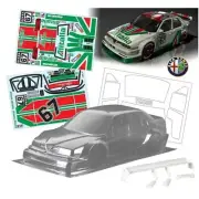 1/10 Onroad Rc Car Clear Body Shell For Traxxas 4tec Kyosho Fazer Sakura