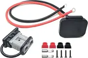 daier 1.64Ft 8AWG Anderson Connector with O-Ring Cable,50 Amp Battery Cable Quick Connect/Disconnect Connector for RV Truck Winch