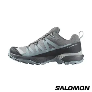 【salomon官方直營】女 X ULTRA 360 Goretex 低筒登山鞋(灰/綠/灰)