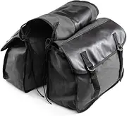 Motorcycle Saddlebags Canvas Waterproof Tool Storage Bag for Motorcycle Luggage Bags Travel Knight Rider for Touring Motorcycle Box (Black)