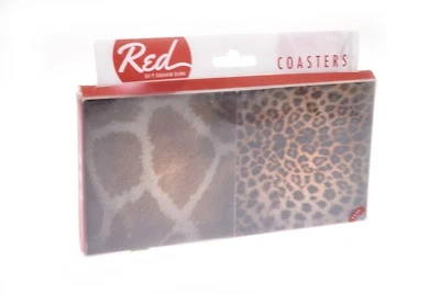 RED P Graham Dunn Ceramic Coasters- Set of 4 Animal Prints