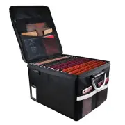 Fireproof Document File Organizer Box, Fireproof Storage Filing Cabinet Box w...