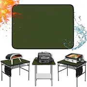 Amerbro Heat Resistant Mats for Countertop and Grill Table, Fireproof Grill Mats for Outdoor Grill, Portable Charcoal Grill, Gas Grill, Pizza Oven Compatible with Blackstone, Ninja 24x36x0.04in, Green