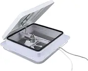 Roof Vent, RV Roof Vent Fan, Universal White Lid Roof Vent, 12V Reversible Fan for RV, Ventilation Camper, Trailer, Vans