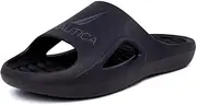 [NAUTICA] Men's Athletic Slides Sport Shower Sandals for Indoor & Outdoor - Lightweight, Durable and Comfortable