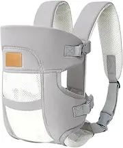 Front Baby Carrier | Baby Strap Carrier - Head Support Sling Bag Horizontal Adjustable Sizing for Beach Outings Nursing Zoo Visits Housework Dog Walking Shopping