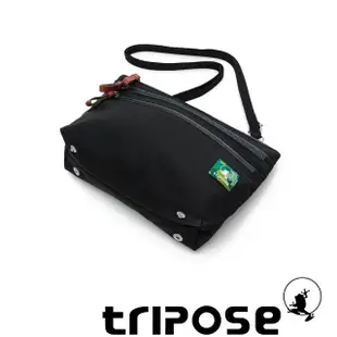 【tripose】MIN多功能袋中袋斜背包(潮感黑)