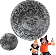 Halloween Coin Decor, Halloween Pumpkin Coin - Collectible Coin Halloween Coin | Pumpkin Coin, Challenge or Challenge Coin, Alloy Collectible Coin,