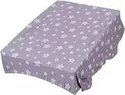 GREENADSCAPE Changing Pad Cover for Boys Removable Washable Changing Table Sleeve Elastic Design Comfortable Breathable Material Grey Stars Pattern