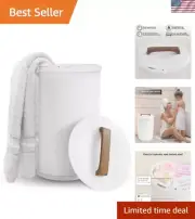 HEATED TOWEL WARMER Bucket - Large Two-Person Capacity - Ideal for Cozy Bathing