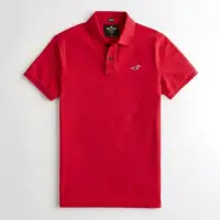 在飛比找Yahoo奇摩購物中心優惠-Hollister HCO 短袖 polo 紅色 1214