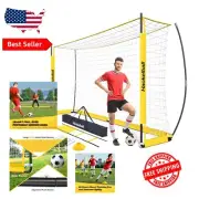 12x6 FT Portable Soccer Goal Set with Agility Ladder & Cones for Youth Training