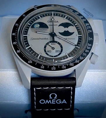 OMEGA X SWATCH SpeedMaster MoonSwatch MISSION TO EARTHPHASE AUTHENTIC!!!
