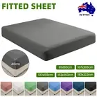 2000TC Bamboo Blend 40cm Extra Deep Pocket Ultra Soft Bed Sheets Fitted Sheet