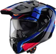 Caberg Tanami Scram Motocross Helmet, black-red-blue, Size L for Men Black Red Blue