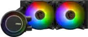 MAG CoreLiquid E240 Black - AIO ARGB CPU Liquid Cooler - Rotating Cap Design ...