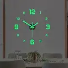 3D DIY Wall Clock Large Luminous Glow In The Dark Quartz Home Decor Night Clocks