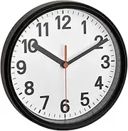 TFA Dostmann Analogue Wall Clock 60.3538.01 Including Radio Clock, for Hanging and Standing, Small and Handy, Ideal for Home, Office or Kitchen, L185 x W60 x H225 mm