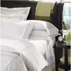 Grande Hotel Collection by Sferra - White/Black - Full/Queen Duvet Cover 88x92