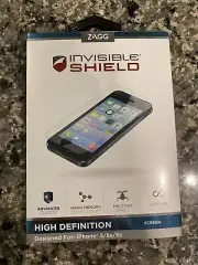 NEW Zagg Invisible Shield HD GLASS Screen Protector for Apple iPhone 5 / 5s / 5c