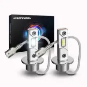2PCS H3 LED Fog Driving DRL Light Bulbs Kit Super Bright 6500K White (for: Smart)