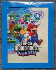 Nintendo Switch Super Mario Bros framed art print Luigi Yoshi Peach Toad
