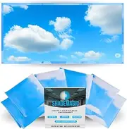 ShadeMAGIC Fluorescent Light Covers for Classroom Office - Light Filter Pack of (2); Eliminate Harsh Glare That Causing Eyestrain and Head Strain. Office & Classroom Decorations. Light Diffusers (2)